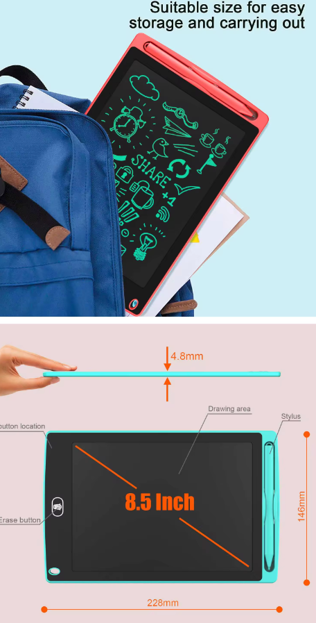 Lcd Writing Board ( 🎨✨ Limited Time Offer: Buy One, Get One Free! ✨🎨 )