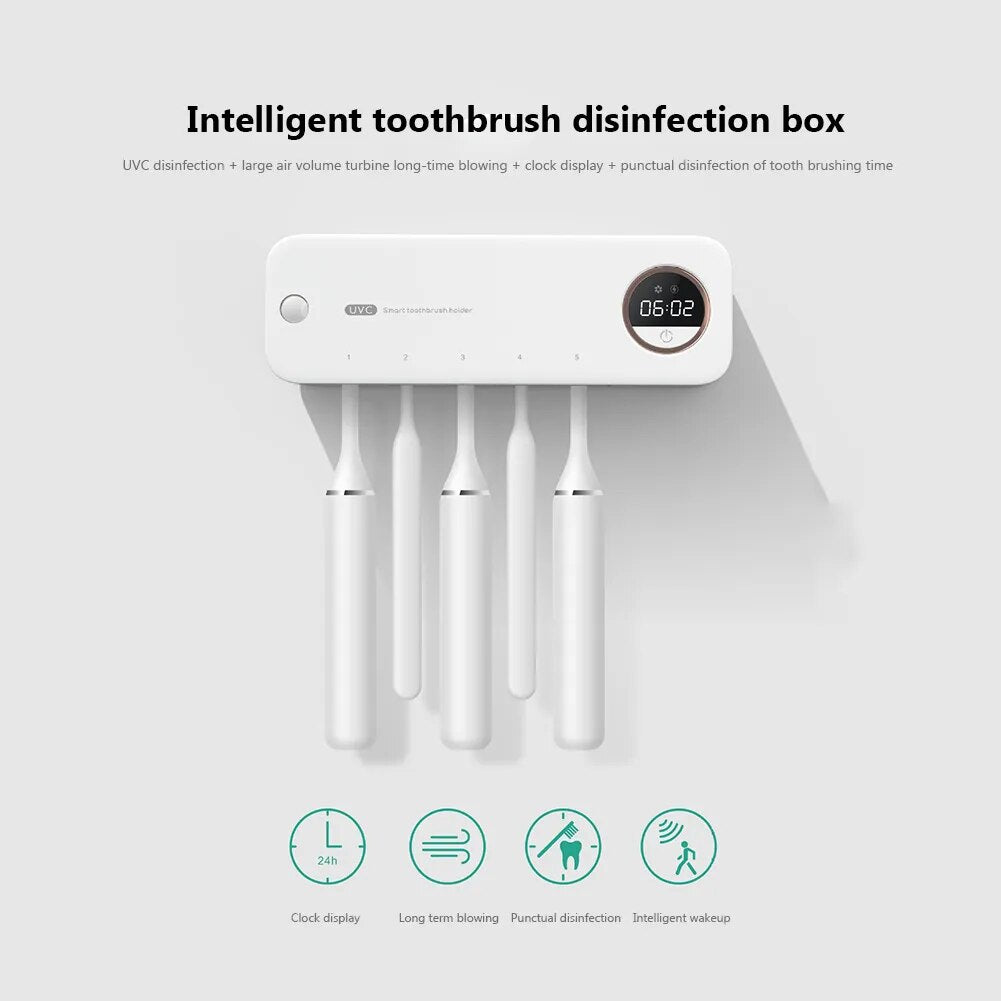 Toothbrush Holder with Display Screen